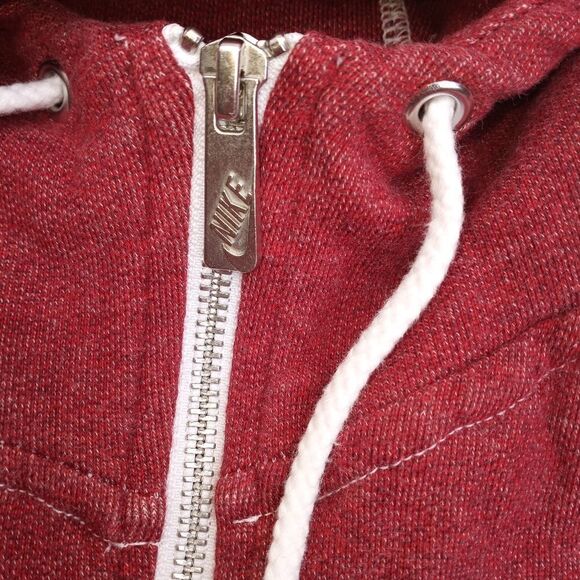 Nike Sportwear S/P Cranbrry Zip - UpPockets Fleece Hoodie Raglan Women's Jacket - Picture 4 of 9